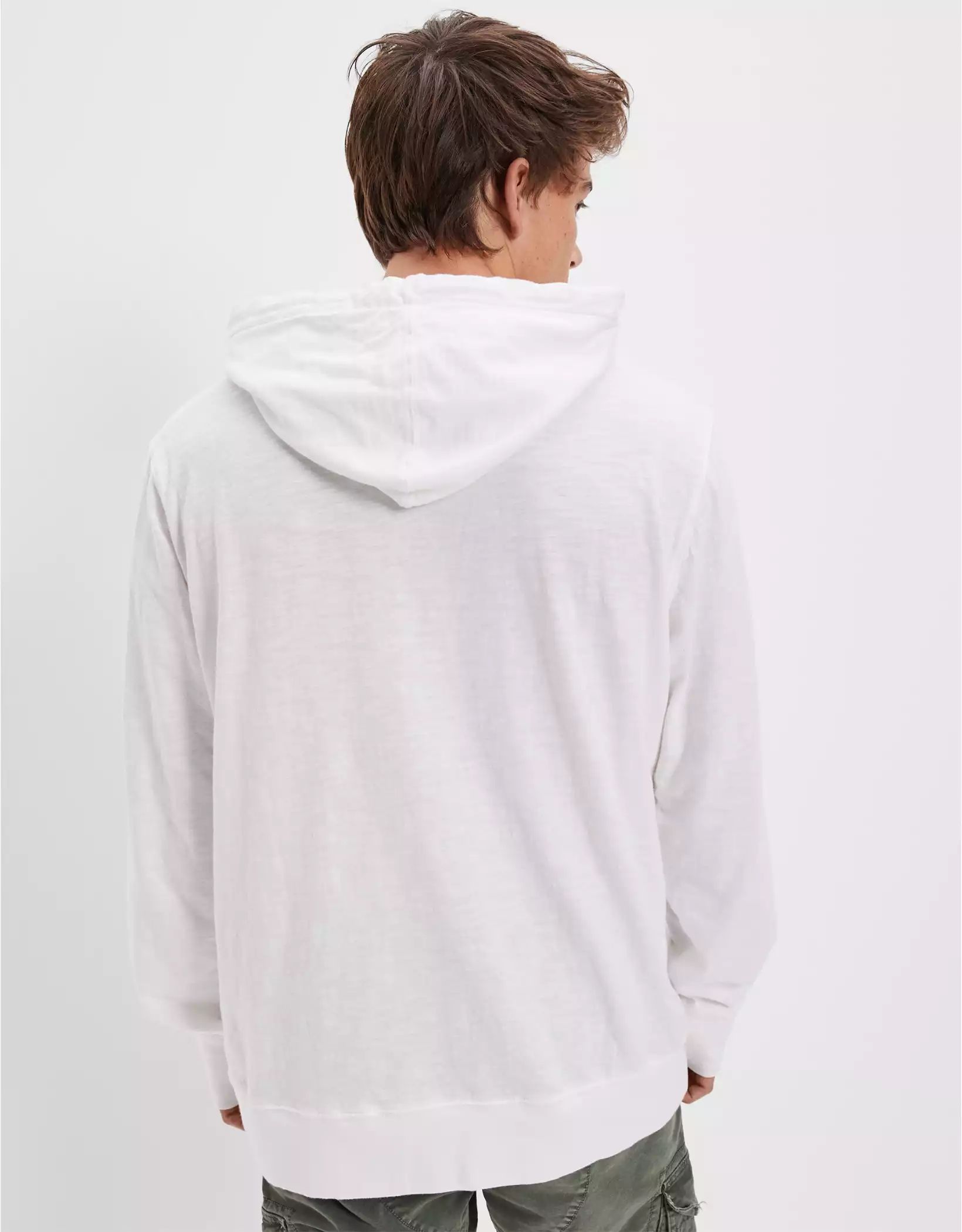 AE Super Soft Slub Hoodie T-Shirt | American Eagle Outfitters (US & CA)