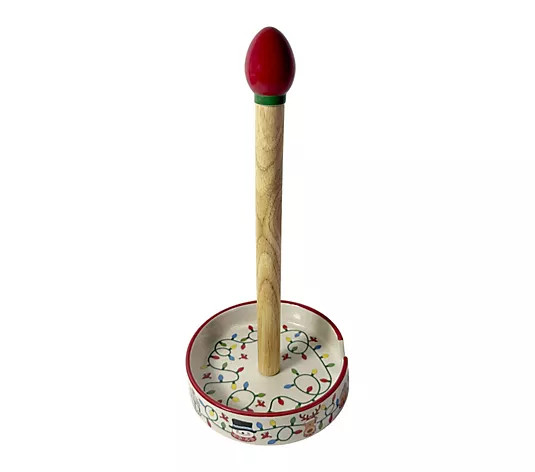 Temp-tations Paper Towel Holder with Figural Finial - QVC.com | QVC