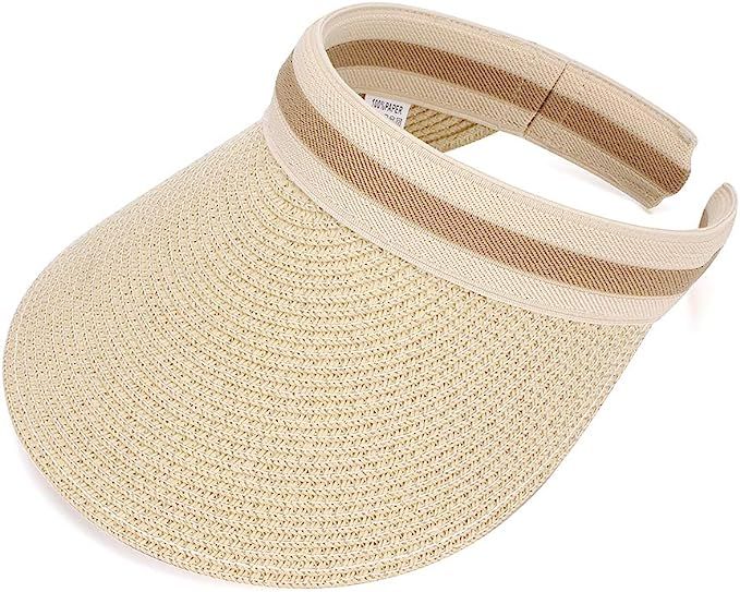 MK MATT KEELY Women Large Brim Beach Straw Golf Sun Hat Summer Cap | Amazon (UK)