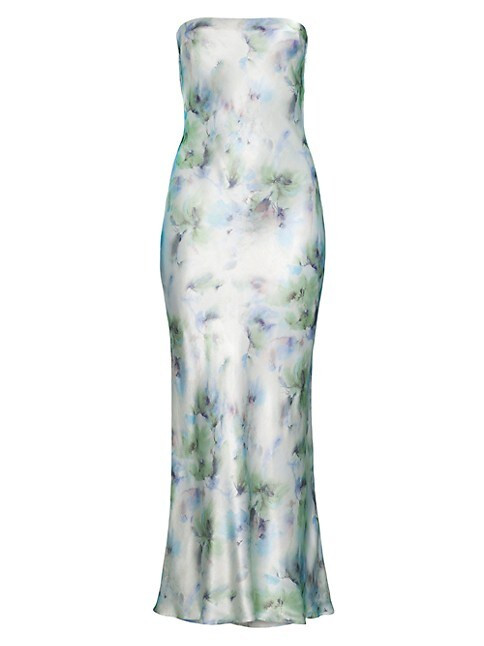 Moondance Strapless Satin Maxi Dress | Saks Fifth Avenue