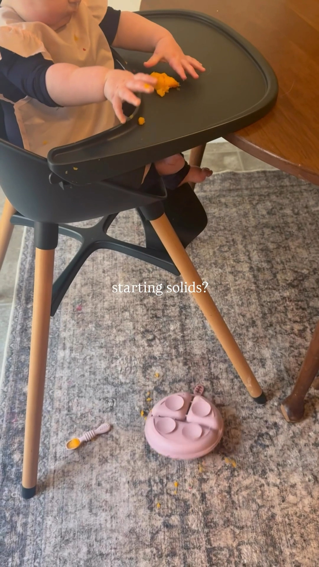 I owe everything to this vacuum and mop combo. It’s absolutely changed kitchen cleaning for me! 

And yes, those little food stains came right out with a few passes of the vacuum. Or you can just put the washable rug in the washing machine, but that’s a pain in the butt to do every time, you know? 

I have the older version, but I linked the updated ones for you, along with my washable dining room rug (holds up SO WELL for being under $100!) and Penelope’s high chair  

#LTKmomlife #LTKdayinmylife #LTKHome