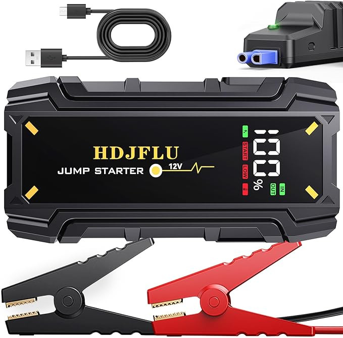 3000A Car Battery Jump Starter, Portable Power Bank for 7L Gas & 5.5L Diesel Engines,10 Safety Pr... | Amazon (US)
