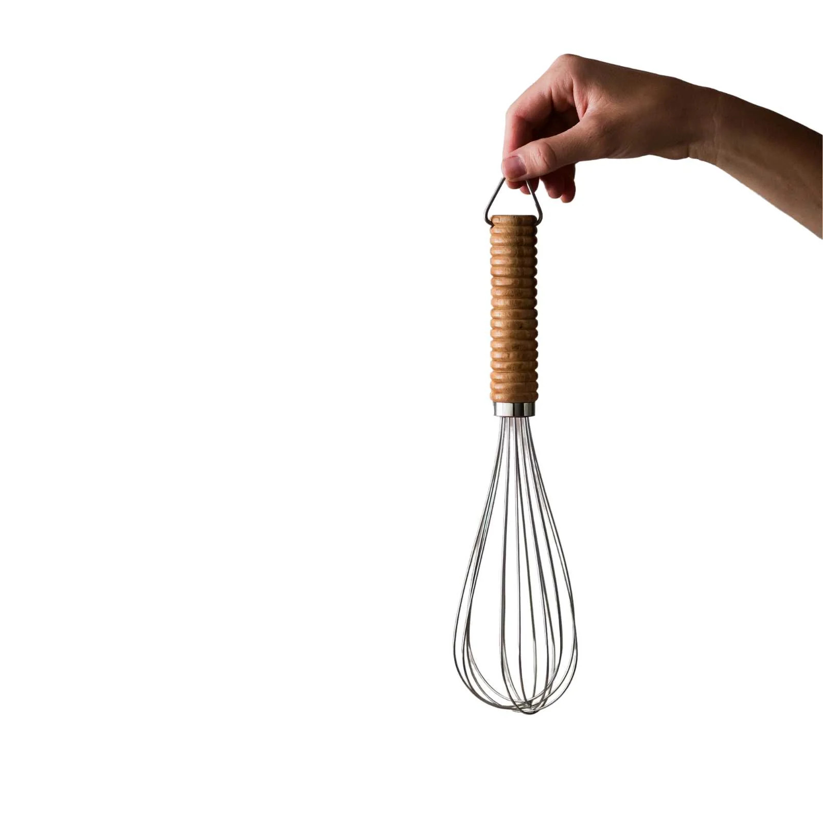 Reeded Wood Whisk | Brooke & Lou | Brooke and Lou