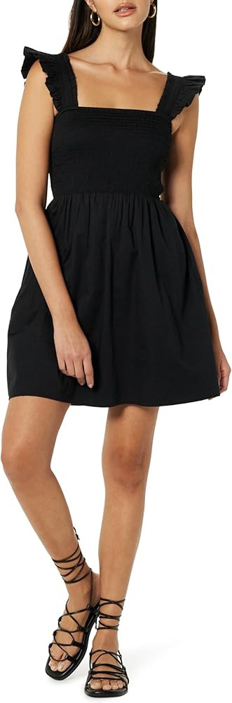 The Drop Women's Kari Ruffled-Shoulder Smocked Mini Dress | Amazon (US)
