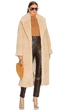 Ronny Kobo Rory Coat in Parchment from Revolve.com | Revolve Clothing (Global)