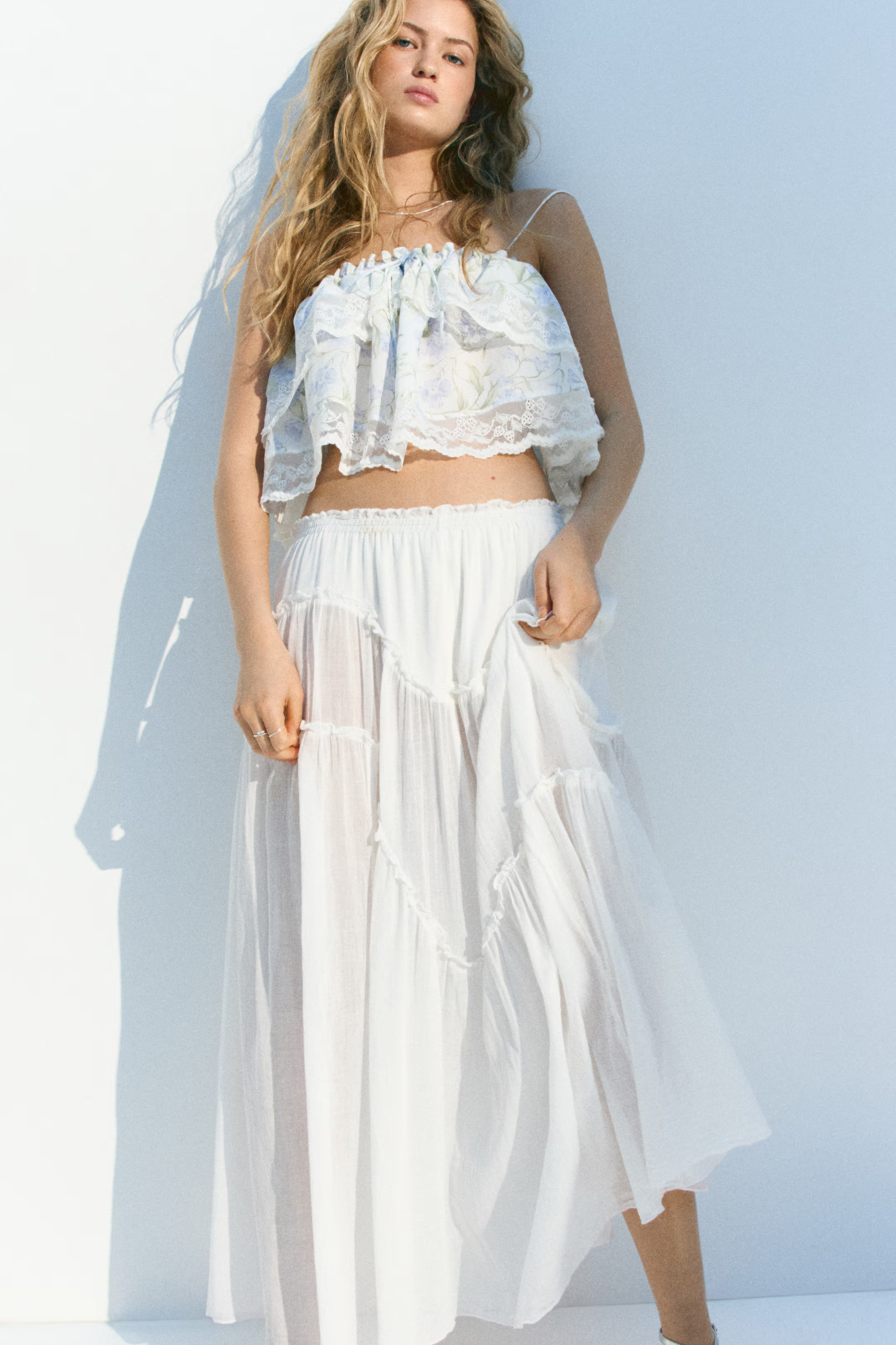 Tiered Maxi Skirt | H&M (US + CA)