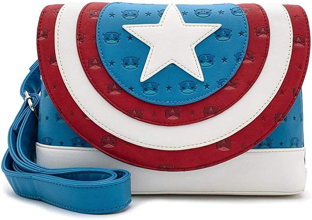 Captain America 802609 Marvel Crossbody Bag by Loungefly | Amazon (US)