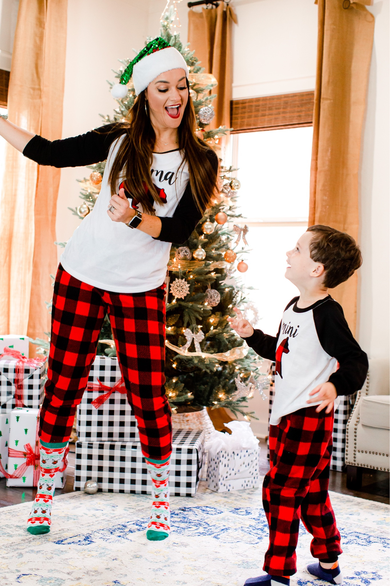 Holiday outfit // family matching pjs // Christmas pajamas // Christmas decor // Amazon finds // buffalo plaid stocking ❤️🖤 @walmart #walmartfashion #walmarthome

#LTKhome #LTKfamily #LTKHoliday