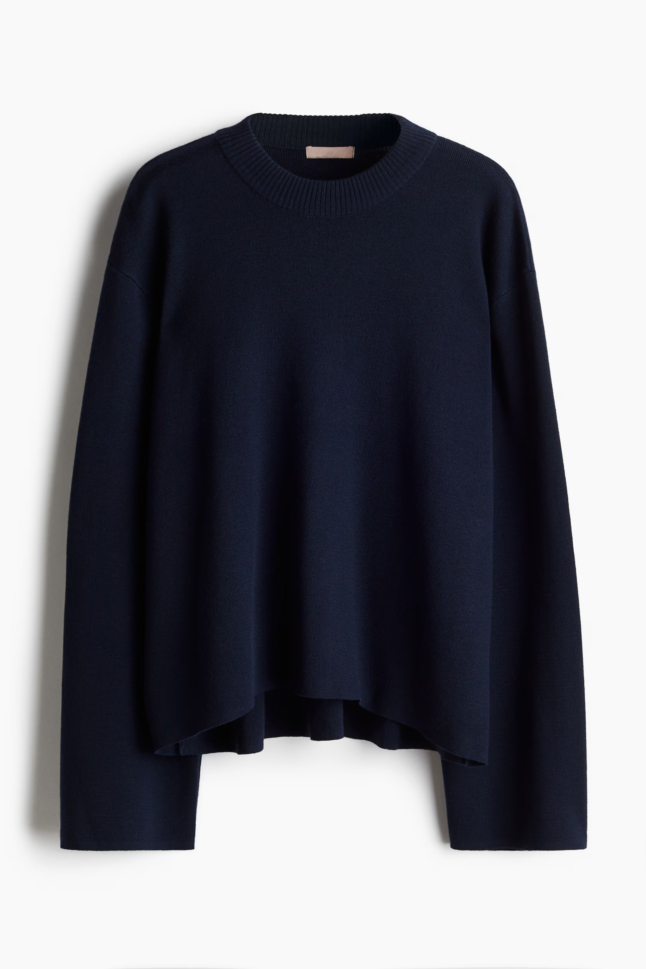 Oversized Pullover mit gerundetem Saum. - Marineblau - Ladies | H&M AT | H&M (DE, AT, CH, NL, FI)