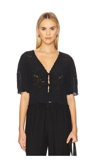Olaya Top in Noir | Revolve Clothing (Global)