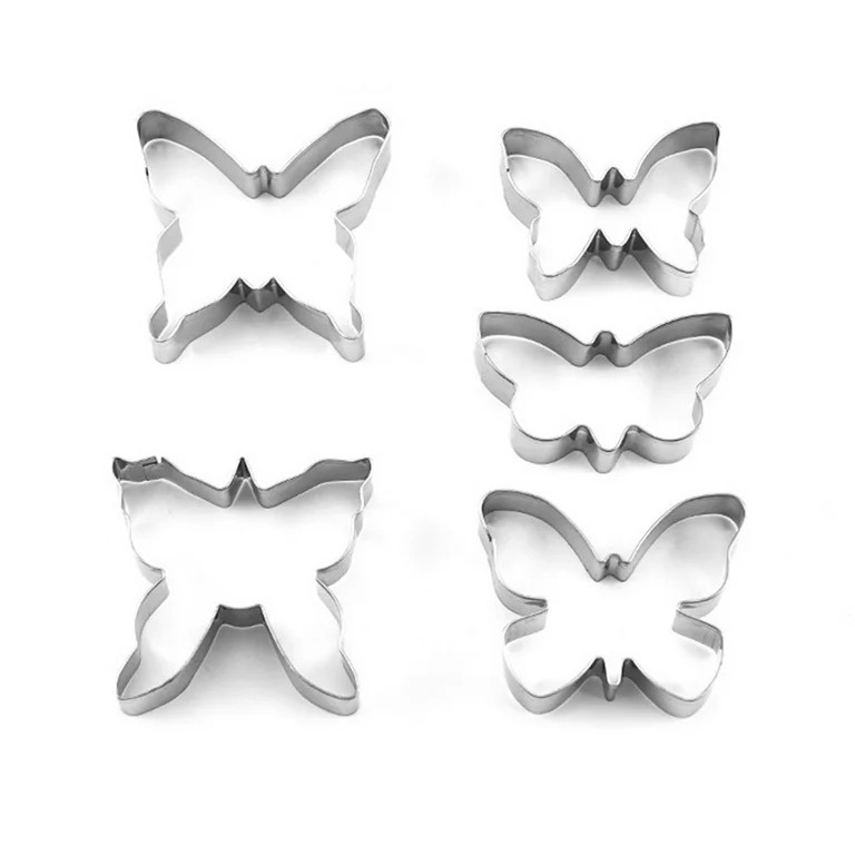 SHENGXINY Kitchen Supplies Clearance Butterfly 3D Cookie Mould 5-Piece Cookies Mould Diy Baking T... | Walmart (US)