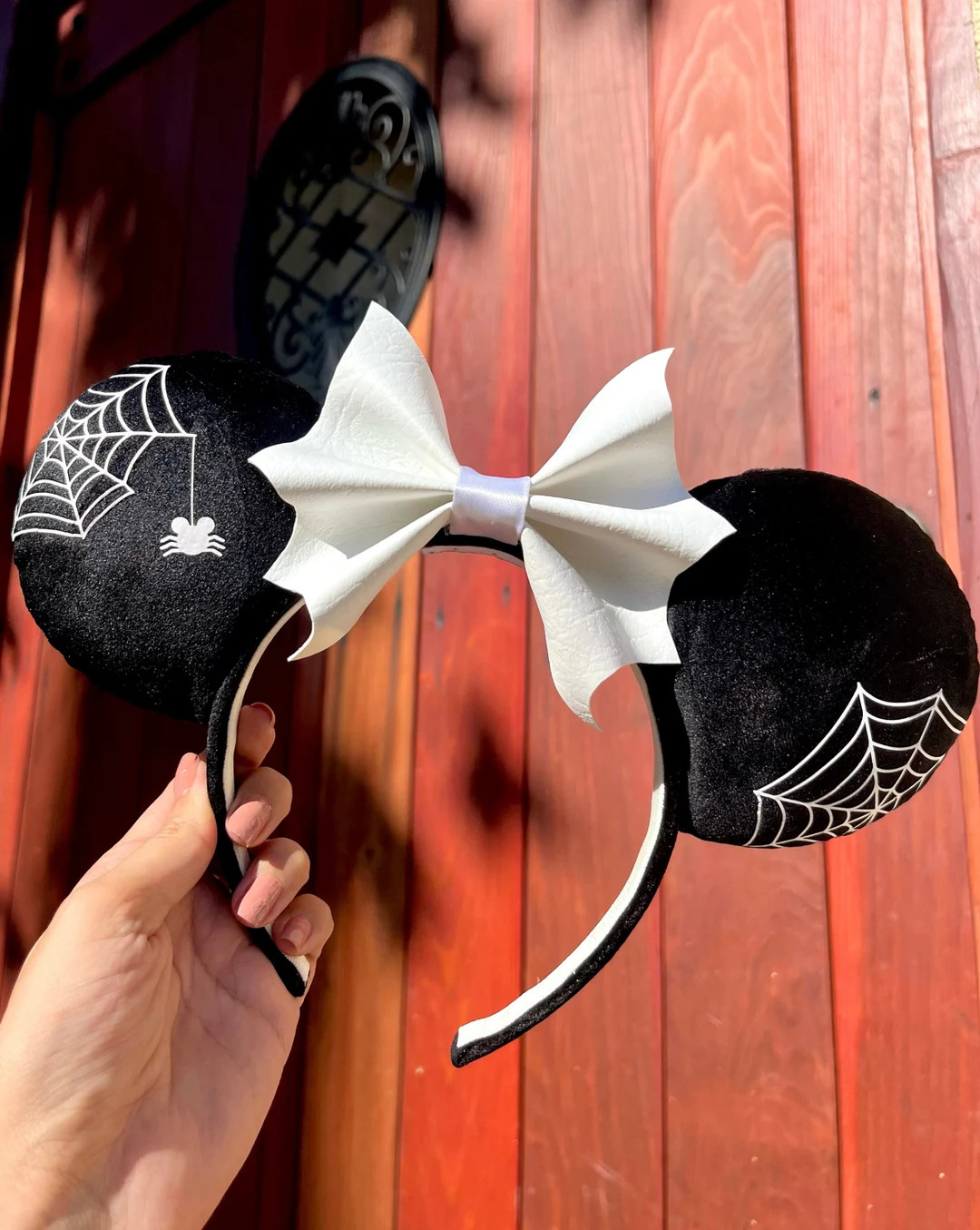 Spooky Mouse Spider Minnie Mouse Inspired Ears, Mouse Ears, Theme Park, Halloween Mouse Ears, Spi... | Etsy (US)