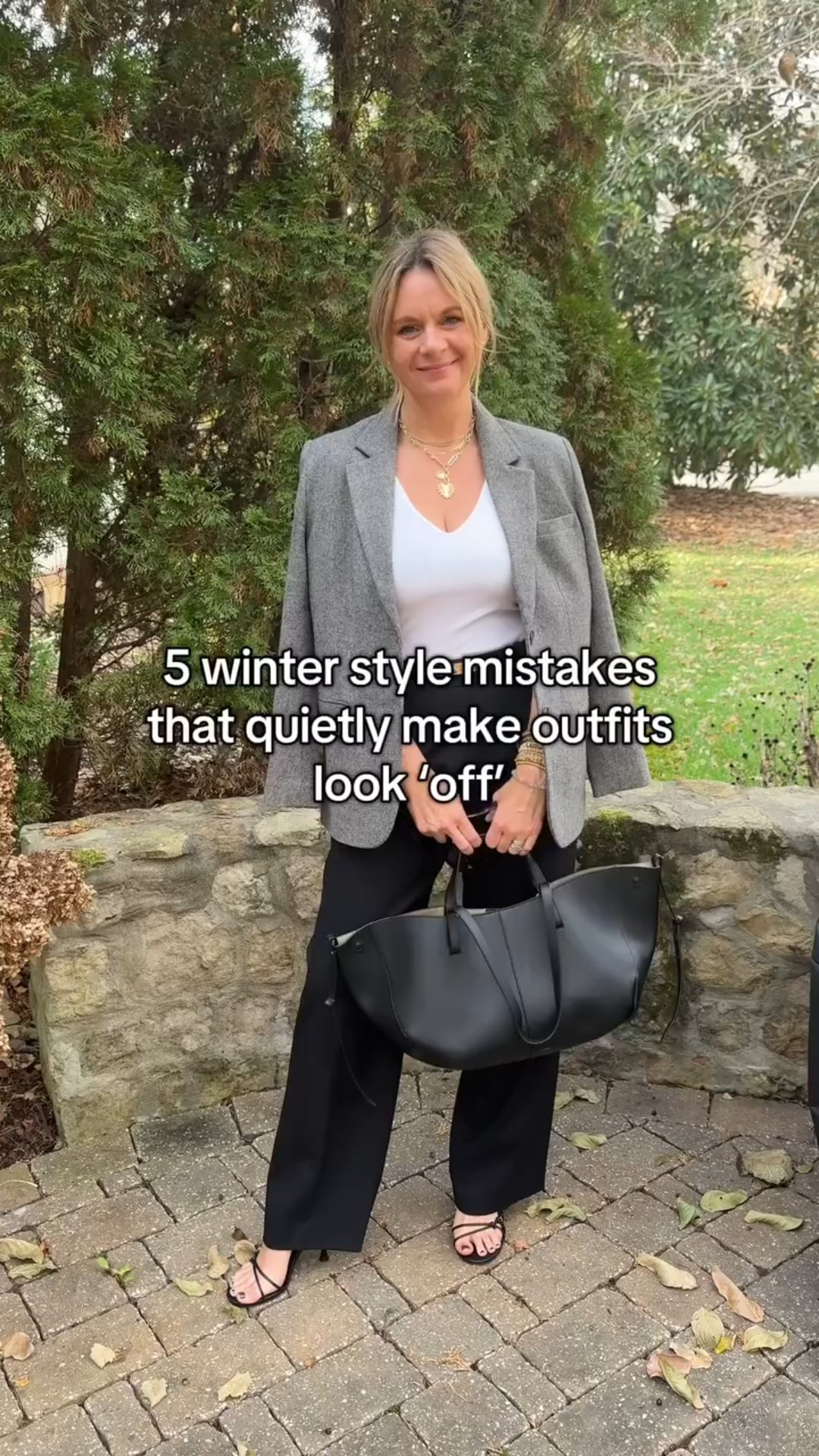 Your outfit can be great — and still look unpolished — if your accessories feel disconnected. 

Black boots. Brown bag. Gold jewelry. Silver hardware. Chunky scarf in a totally different tone. Nothing’s wrong… but nothing’s intentional either. 

Accessories should feel like they belong to the same conversation. When they do, outfits instantly look elevated — without adding more pieces. 

This is one of the biggest differences between “nice clothes” and styled outfits. 

If accessories confuse you, you’re not alone.