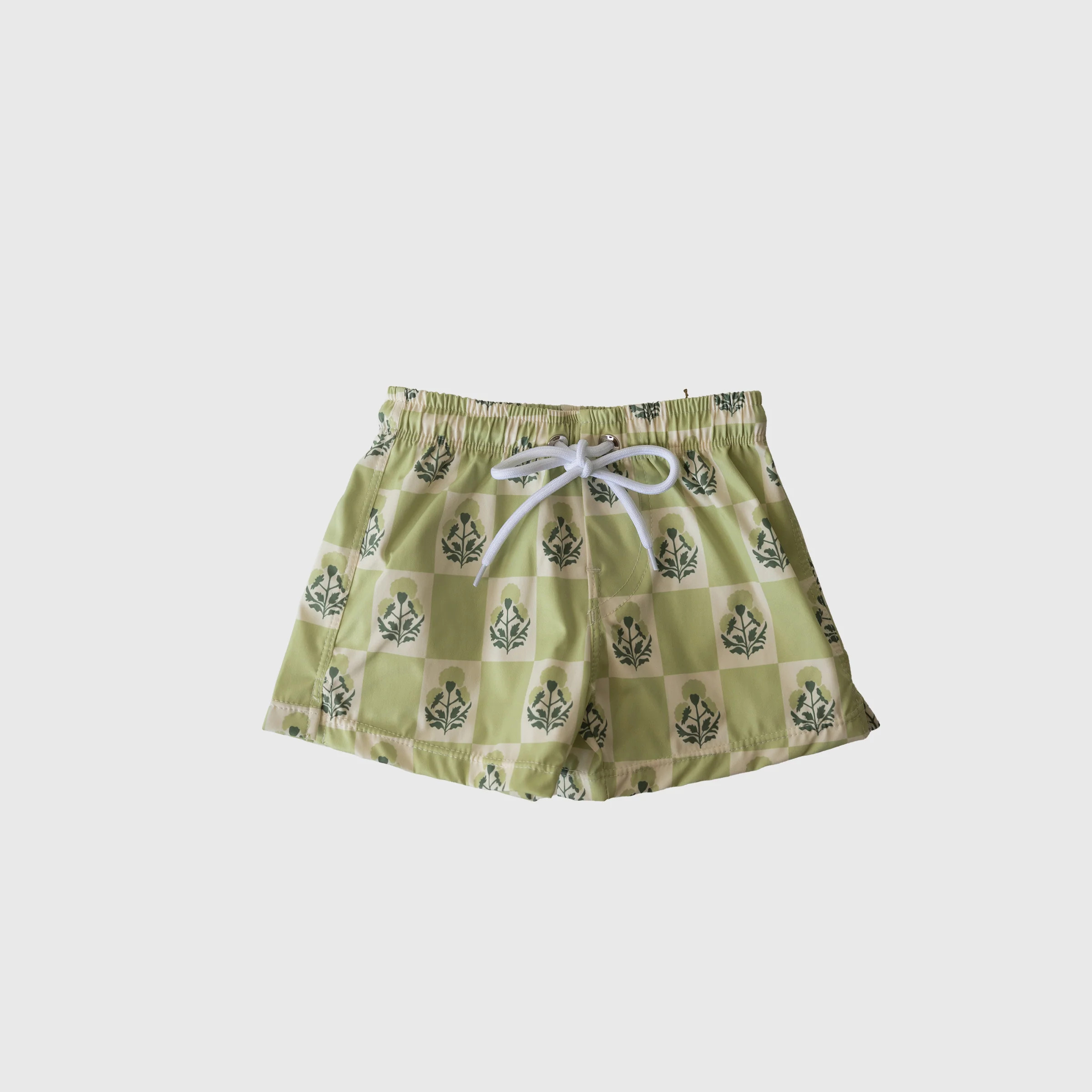 Child Board Short | Marigold Check | Forever French