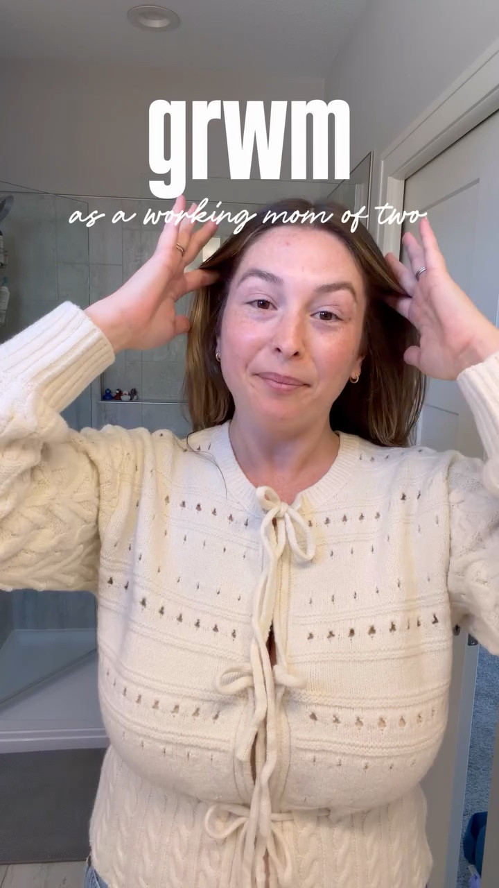 thanks for letting me yap the whole time 🥹😅

During a quick get ready with me, hair video. Did we like the results? 

#everydaystyle #momlife #grwm #hairgrwm #momcreator