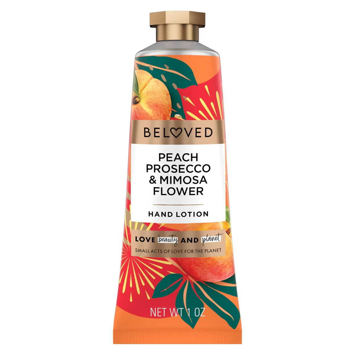 Beloved Peach Prosecco & Mimosa Flower Hand Lotion, Travel Size 1oz | Target