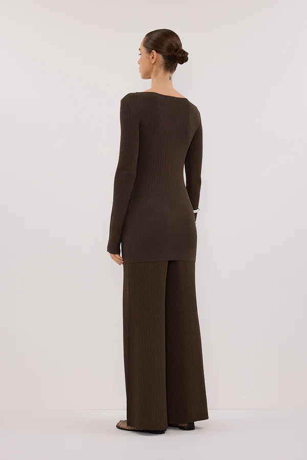 JOY DARK OLIVE KNIT PANT | DISSH