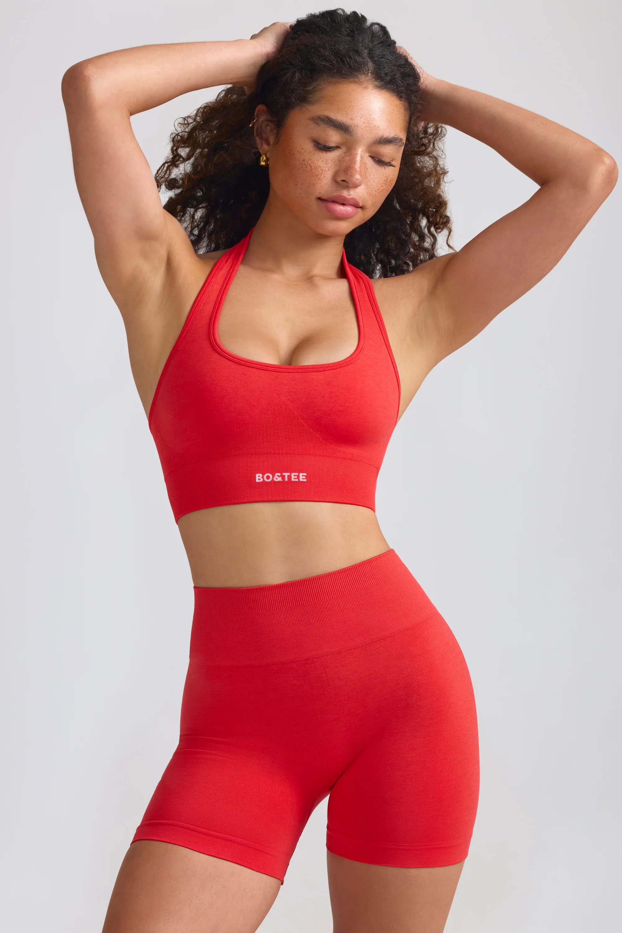 Define Luxe Mini Shorts in Poppy Red | Bo+Tee