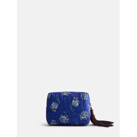 Scenario Women's Zip Pouch with Fringe Tassel, Navy Print | Walmart (US)