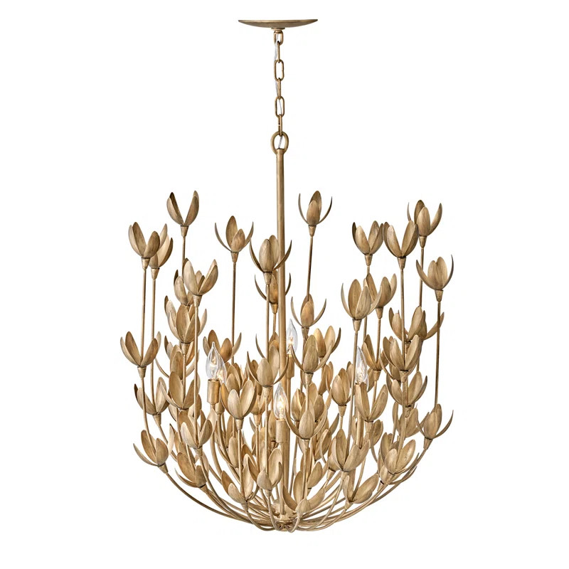 Lisa McDennon 6 - Light Fabric Dimmable Tiered Chandelier | Wayfair North America