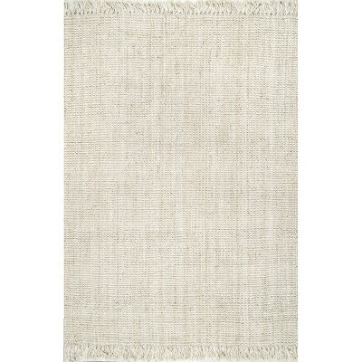 nuLOOM Daniela Farmhouse Chunky Jute Area Rug, 6' x 9', Off White | Target