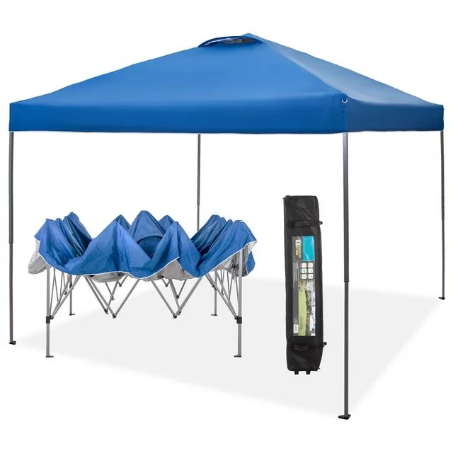 MF Studio 10x10ft Pop-up Canopy Tent Straight Legs Instant Canopy for Outside with Wheeled Bag - ... | Walmart (US)