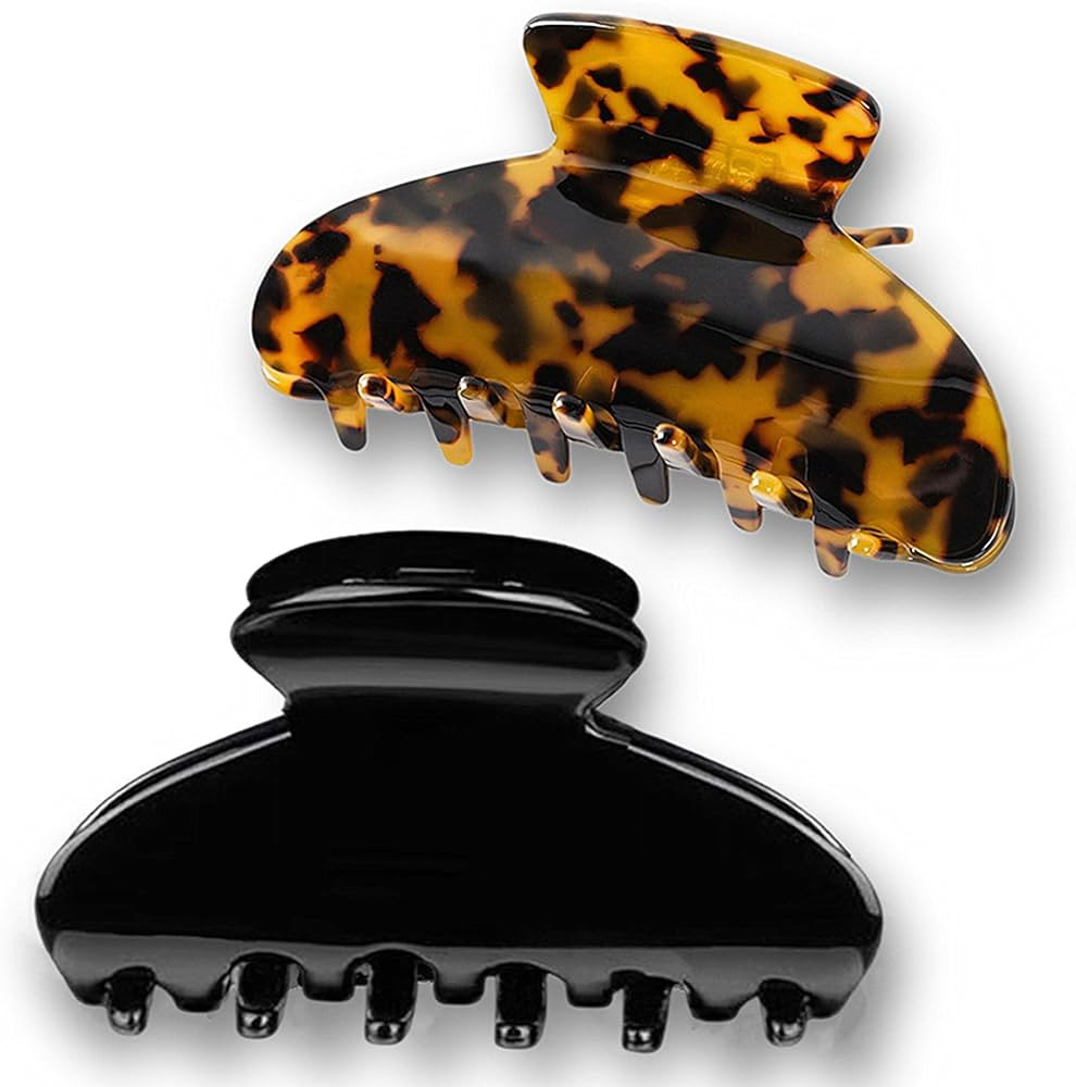 Big Claw Hair Clips for Women Girls Tortoise Hair Jaw Clips Large Hair Claw Clamps Celluloid Hair... | Amazon (US)