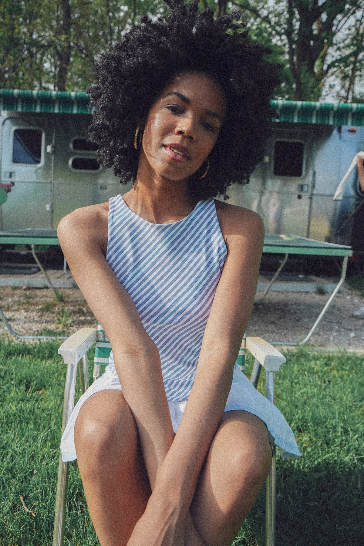 The Jessie Top - Chambray Stripe | Smith and Quinn