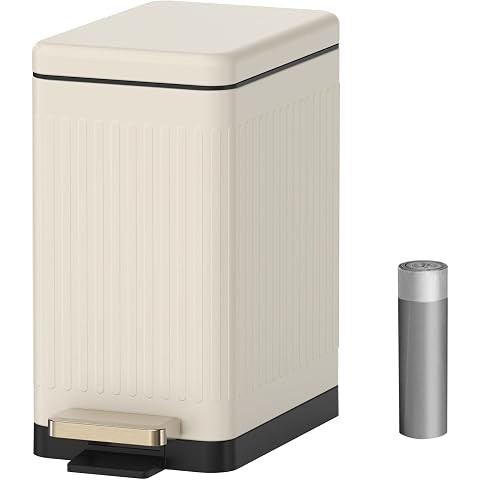 SONGMICS Trash Can, 13 Gallon (50 L) Garbage Can for Kitchen, with Lid, Pedal, and Removable Inne... | Amazon (US)