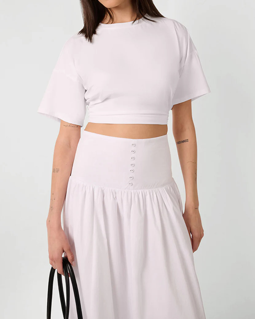 Ruched Cropped Tee | We Wore What