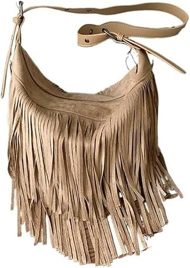 Niche Suede Retro Tassel Bag Autumn And Winter Solid Color Fashion One-shoulder Crossbody Tassel ... | Amazon (US)