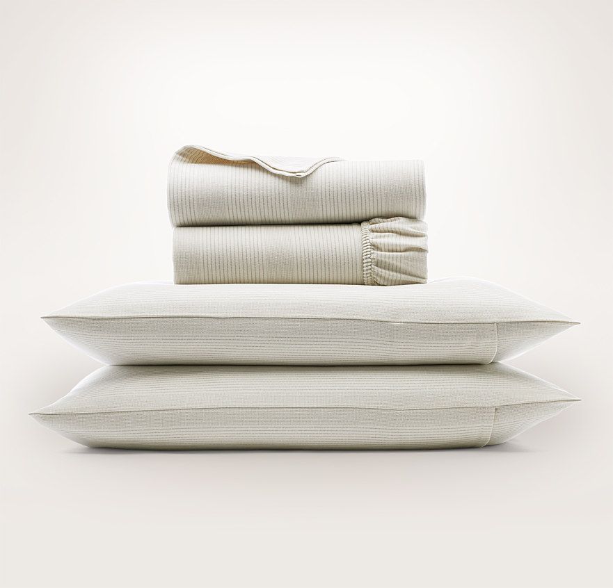 Flannel Fine Line Stripe Sheet Set | Boll & Branch