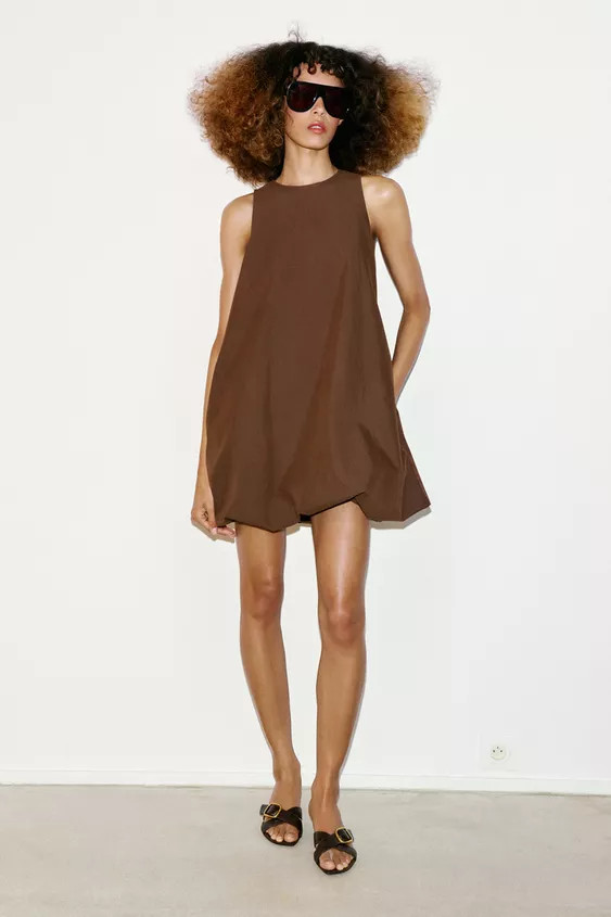 ROBE MI-LONGUE À POIS | Zara US