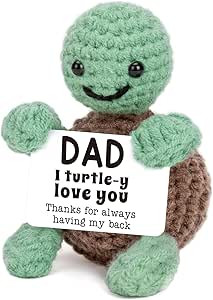 4THFARMES Mini Funny Turtle Fathers Day Dad Gifts from Daughter Son Wife, Birthday Gift for Dad F... | Amazon (US)