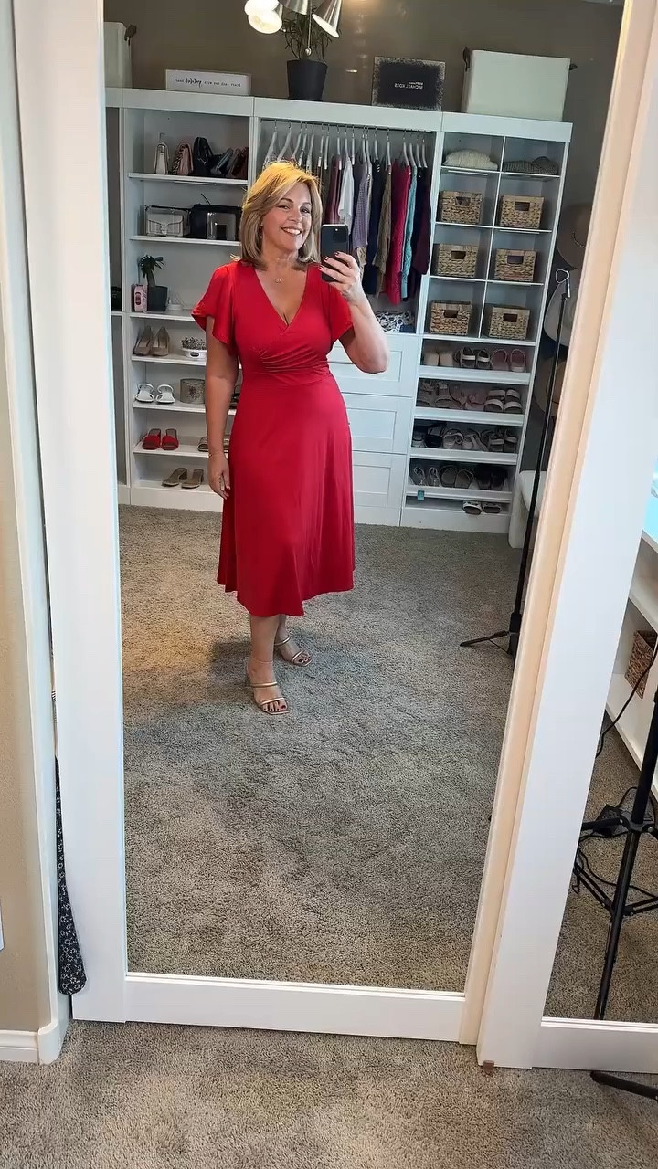 Feeling Fabulous in This Red Summer Midi Dress! 

Flirty and Classy Style I couldn't wait to share how amazing I feel in this red summer midi dress! 🌞 

I chose red because I didn't have any red dresses, and let me tell you, I'm so glad I did. This dress is the perfect mix of flirty and classy. It falls gracefully down to my calves, giving it that elegant midi length. The crisscross top design adds a playful touch while still keeping it sophisticated. 

Plus, it has a zipper in the back for easy wear. It's so comfortable and flowy, making it my new go-to for summer outings. The brand sent this to me, and I couldn't be happier! 

#SummerDress #RedDress #MidiDress #FlirtyAndClassy #FashionFinds #OOTD #SummerStyle #dealsforyoudays #giftfromtiktokshop

#LTKOver40 #LTKMidsize #LTKSummerSales