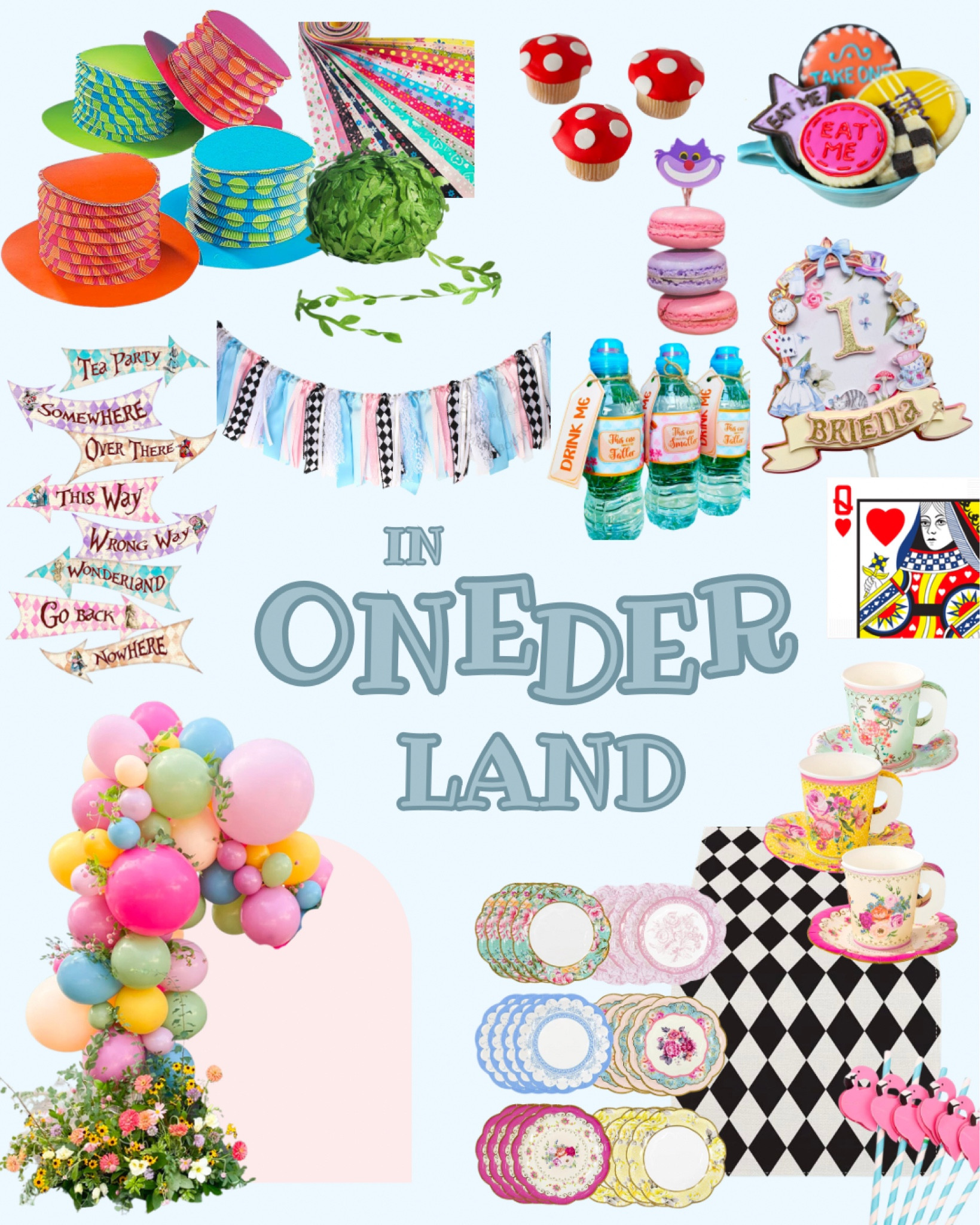 A whimsical Wonderland themed birthday party for your little one- complete with a tea party, create your own Mad Hatter hat bar, and yummy magical treats! (You can easily switch from Onederland to Wonderland if it’s not their first birthday!) This was so much fun to put together! ✨❤️🐛

#LTKParties #LTKBaby #LTKKids