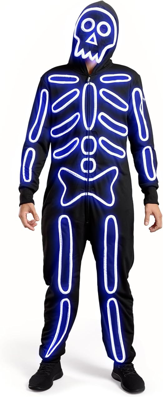 Tipsy Elves Men's Bones Jumpsuit Halloween Costume | Amazon (US)