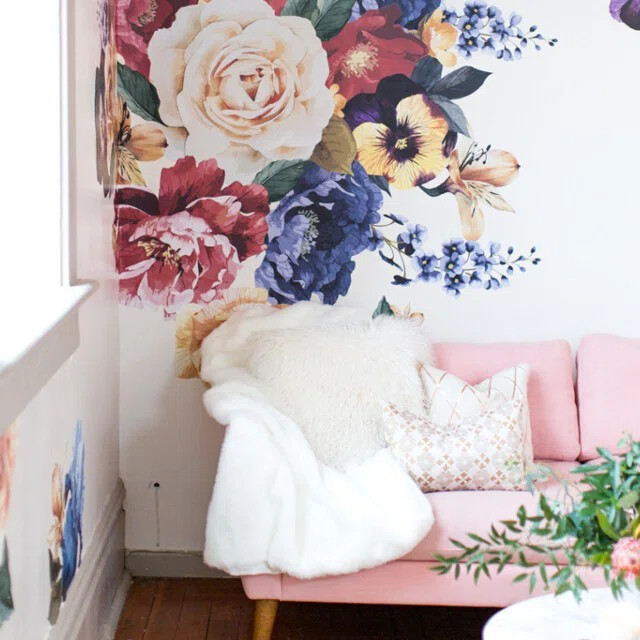 Vintage Floral Wall Decal | Wayfair North America