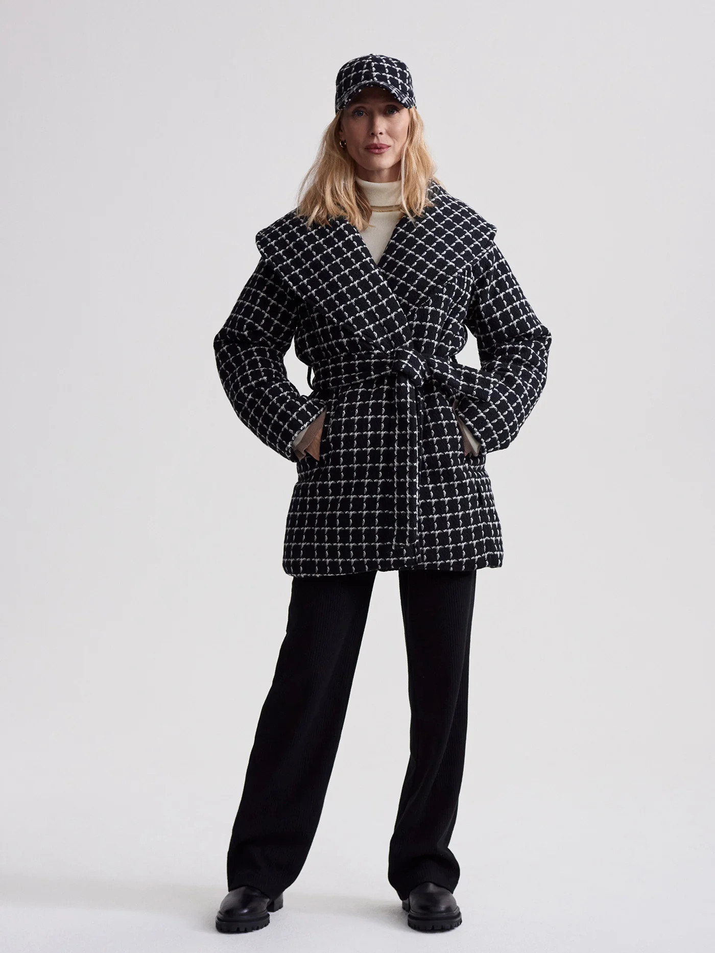 Milla Wrap JacketIntroducing Milla - a statement wool-blend wrap coat designed to keep you warm f... | Varley US