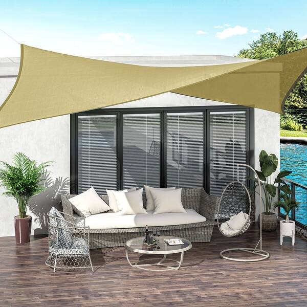 Outsunny 20' x 16' Rectangle Outdoor Patio Sun Shade Sail Canopy | Bed Bath & Beyond