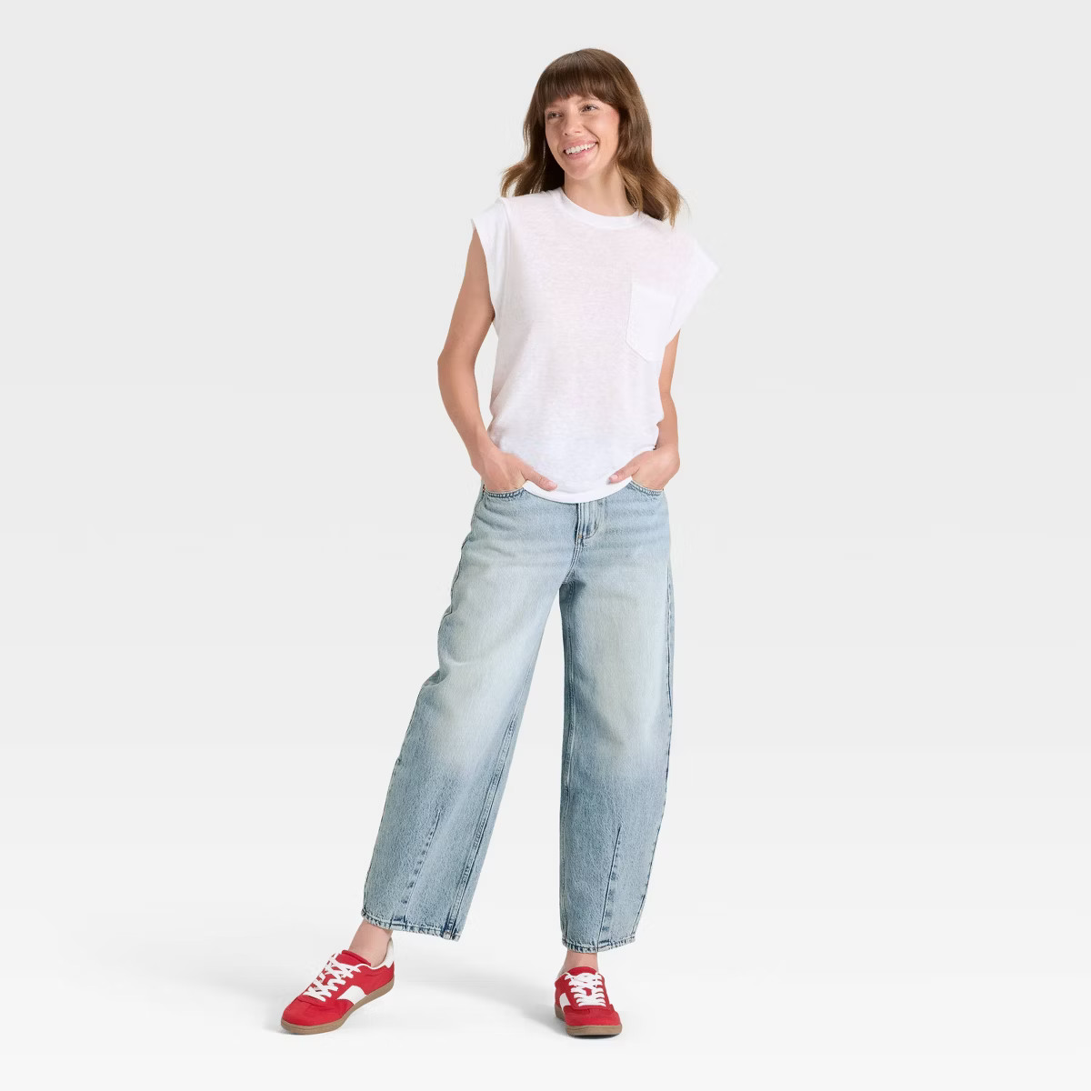 Women's High-Rise Easy Barrel Ankle Jeans - Universal Thread™ | Target