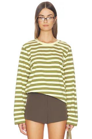Striped Long Sleeve Boyfriend Tee
                    
                    La Ligne | Revolve Clothing (Global)