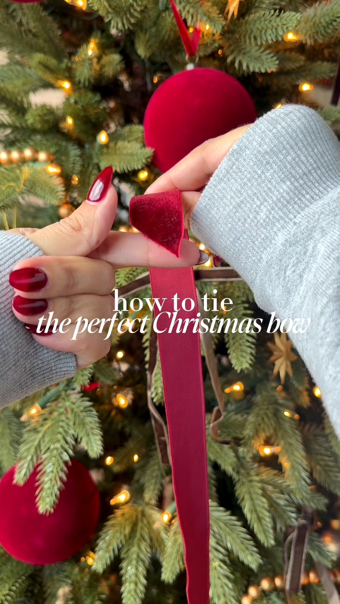 I scoured Pinterest for every Christmas bow tutorial out there — and this one was hands-down the easiest and made the prettiest bow. 🎀
Bows are everywhere this season, and they’re the most inexpensive way to add a little magic to your home — tie them on vases, stair banisters, light fixtures, or even your tree. ✨
Save this reel so you can recreate it when you’re ready to decorate!

#LTKSeasonal #LTKHoliday #LTKHome