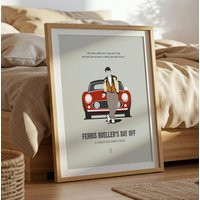 Ferris Bueller's Day Off Poster - Minimalist Movie Poster, Mid Century Modern Wall Art, Matthew Broderick John Hughes | Etsy (US)