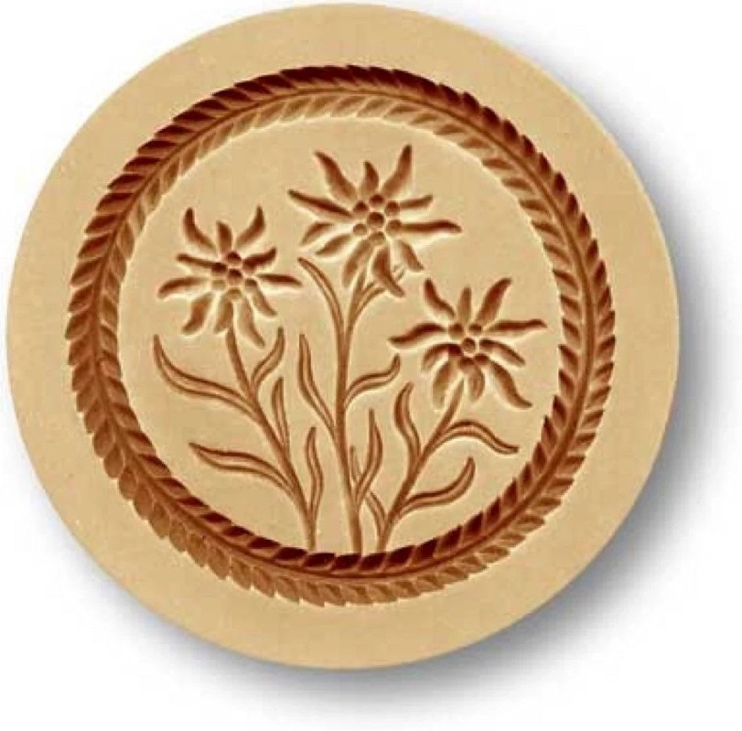 Edelweiss Flowers Springerle Cookie Mold by Anis-paradies 2386 - Etsy | Etsy (US)