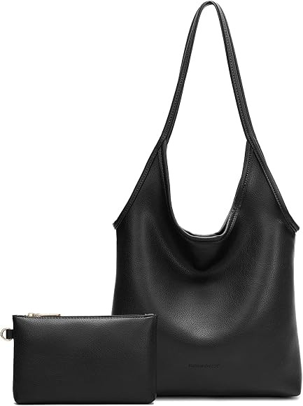 Montana West Hobo Bags for Women Designer Top Handle Purses Ladies PU Leather Shoulder Handbag Se... | Amazon (US)