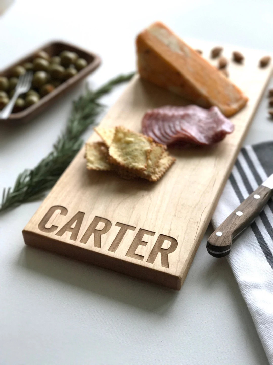 Personalized Charcuterie Cheese Board, Custom Engraved Last Name Wedding Gift, Graduation, Custom... | Etsy (US)