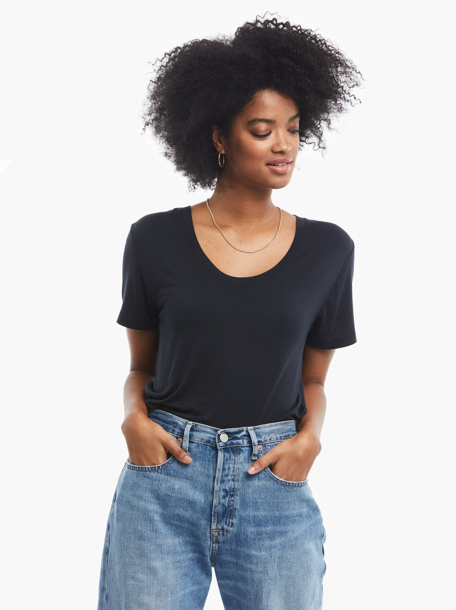 Mae Drapey Tee - 

  
    

    $44or 4  payments of $11.00 by  ⓘ | ABLE