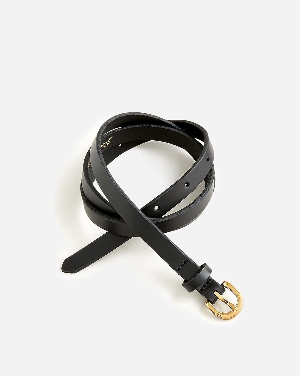 Skinny Italian leather belt | J. Crew US