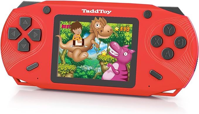 TaddToy 16 Bit Handheld Game Console for Kids Adults, 3.0'' Large Screen Preloaded 200 Classic Po... | Amazon (US)